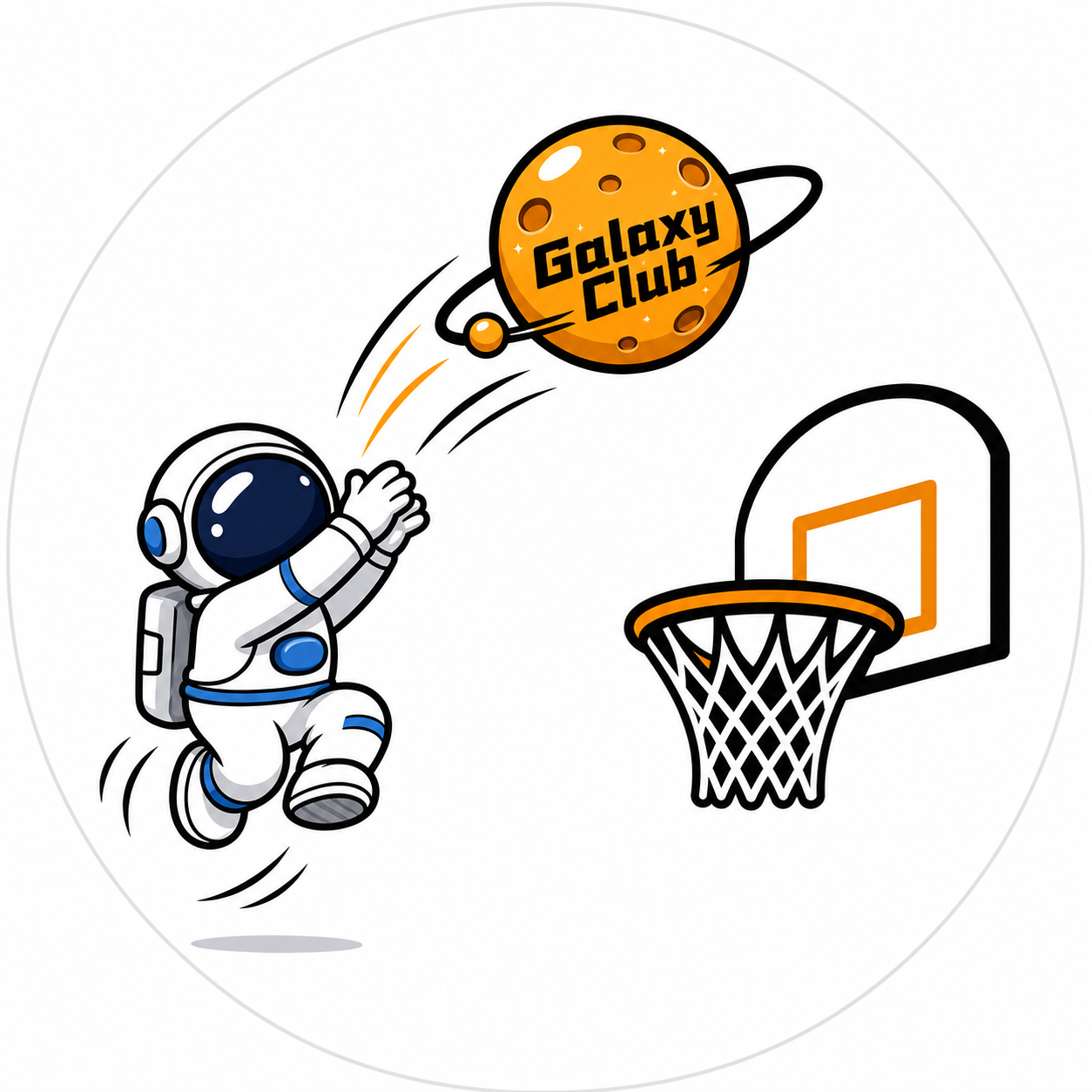 Galaxy Club 宇航员投篮 logo